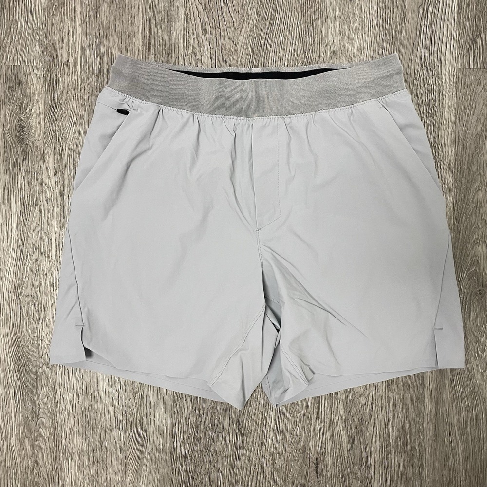 Ten Thousand Shorts Men's Medium Gray Set 6" Inseam UnLined Gym Training Running